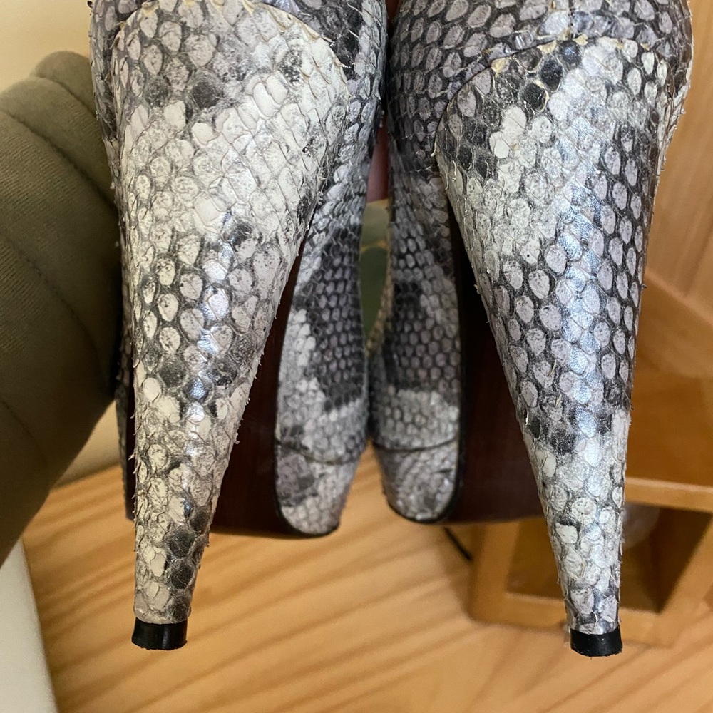 Stuart Weitzman Snake Platform Heels - image 3